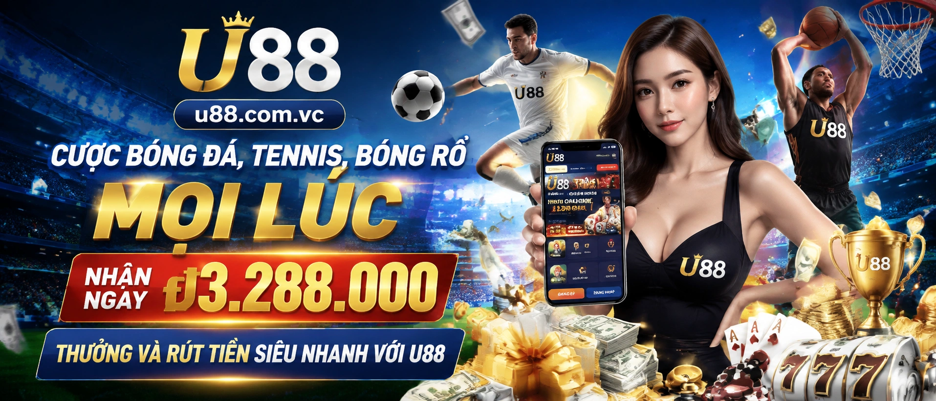 Không gian thể thao U88 với giao diện theo dõi trận đấu